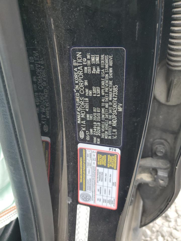 2017 Kia Soul + VIN: KNDJP3A5XH7473385 Lot: 80686285