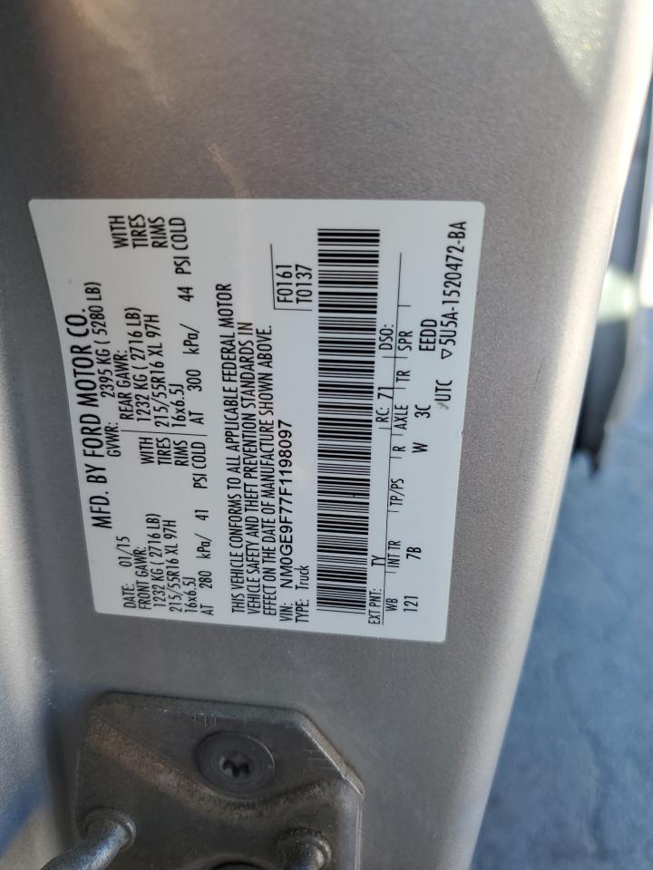 2015 Ford Transit Connect Xlt VIN: NM0GE9F77F1198097 Lot: 81317025