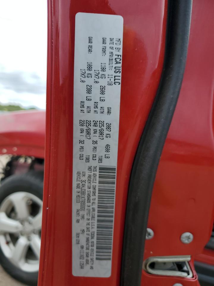 2019 Jeep Compass Latitude VIN: 3C4NJDBB1KT655931 Lot: 80500525