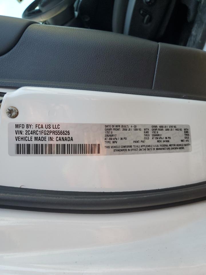 2023 Chrysler Pacifica Touring VIN: 2C4RC1FG2PR556626 Lot: 82076095