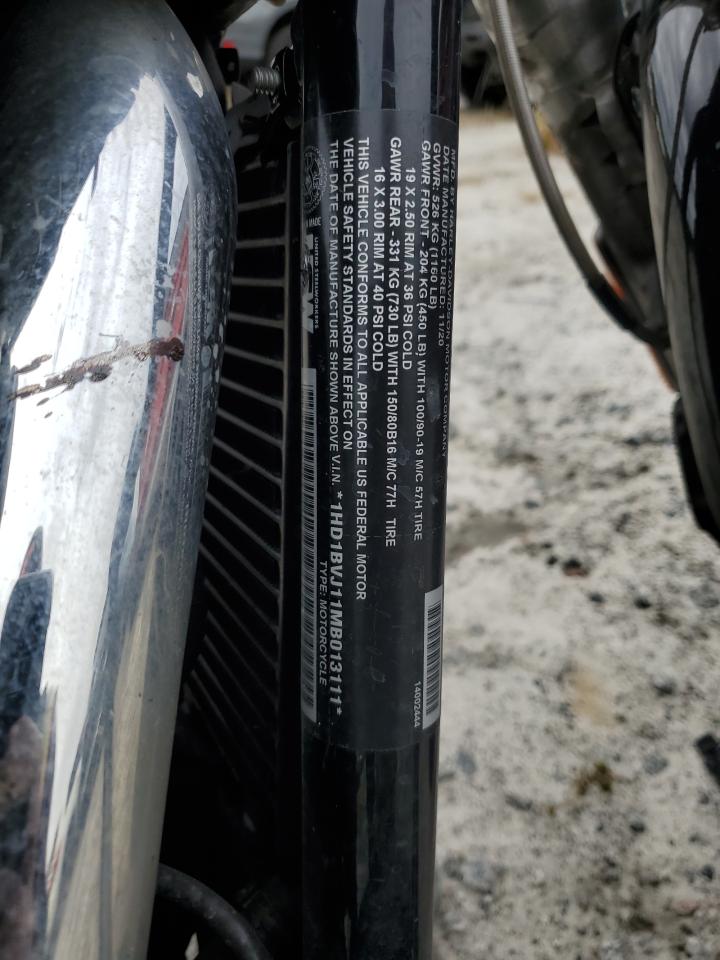 2021 Harley-Davidson Fxst VIN: 1HD1BVJ11MB013111 Lot: 81902545