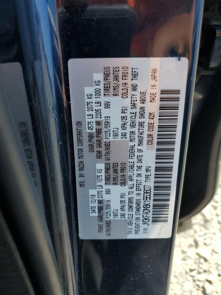 2019 Mazda Cx-5 Grand Touring VIN: JM3KFADM8K1553607 Lot: 71787055