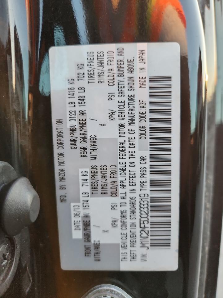 2013 Mazda Mx-5 Miata Club VIN: JM1NC2MF5D0233319 Lot: 82054395