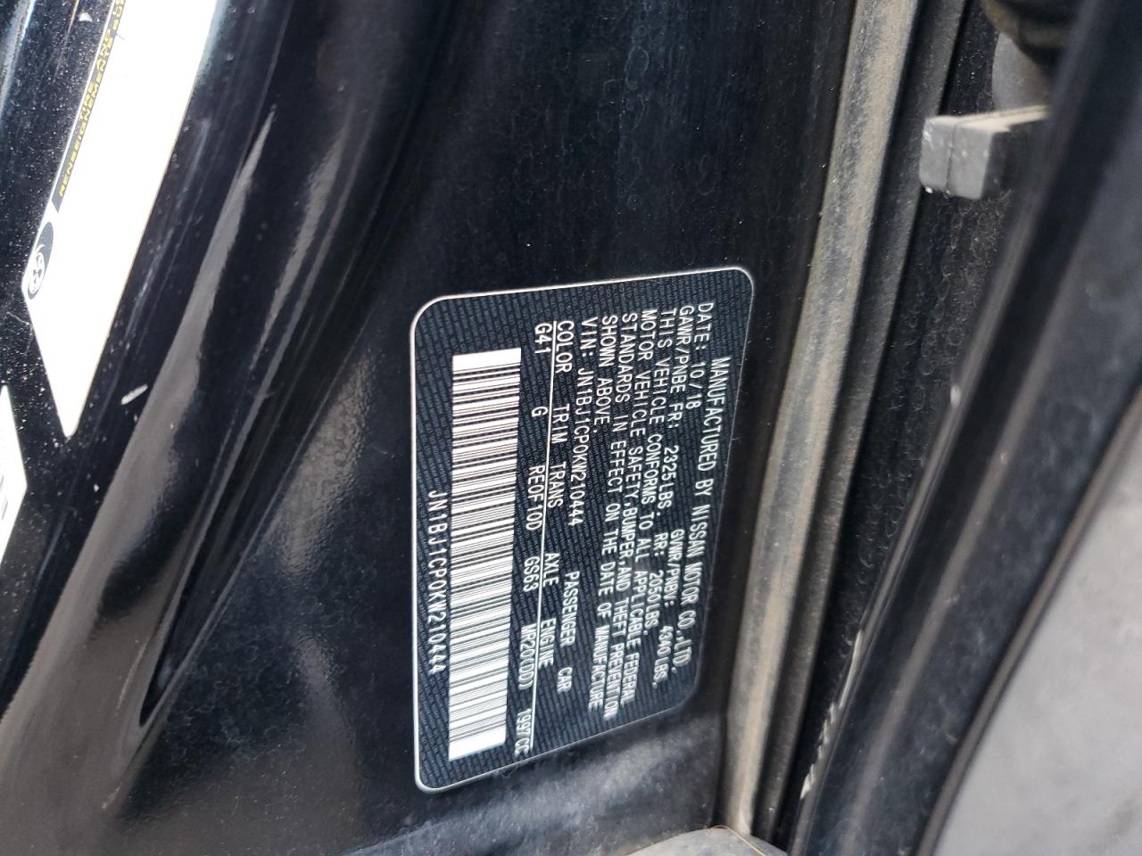 2019 Nissan Rogue Sport S VIN: JN1BJ1CP0KW210444 Lot: 81773785