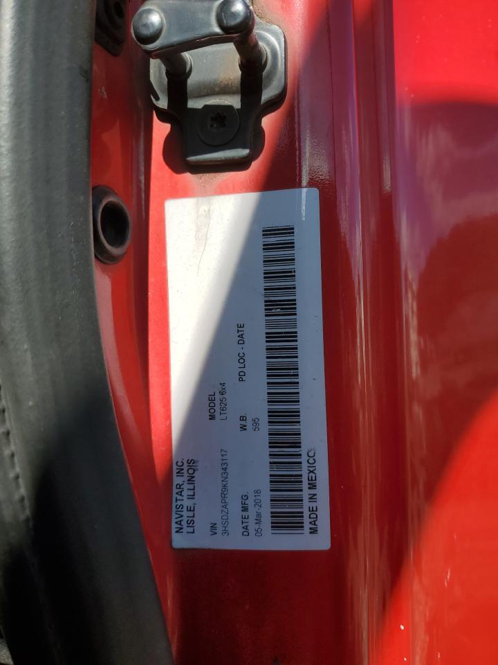 2019 International Lt625 Semi Truck VIN: 3HSDZAPR9KN343117 Lot: 83842105