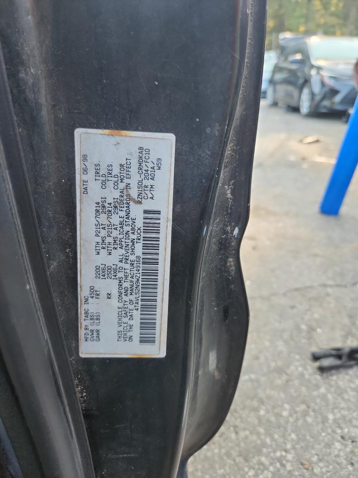 1998 Toyota Tacoma Xtracab VIN: 4TAVL52N9WZ149168 Lot: 66320615
