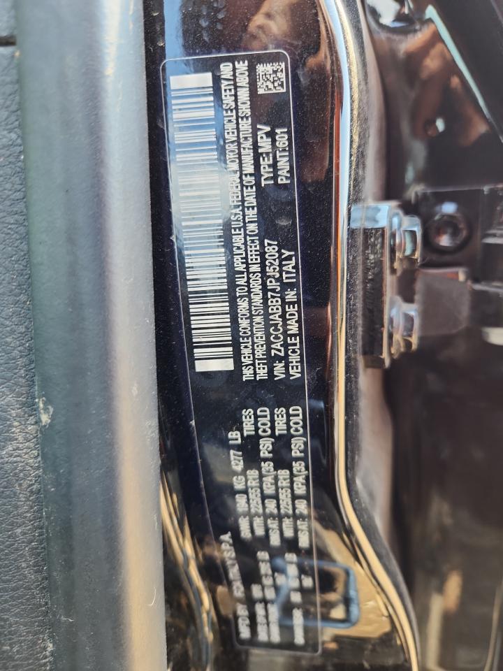 2018 Jeep Renegade Latitude VIN: ZACCJABB7JPJ52087 Lot: 80307615