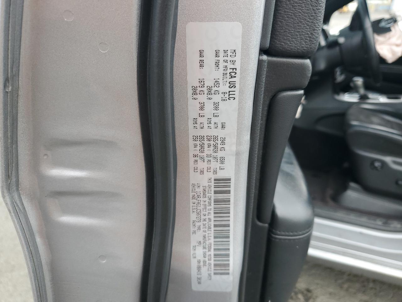 2018 Jeep Grand Cherokee Laredo VIN: 1C4RJFAG1JC507279 Lot: 82172335