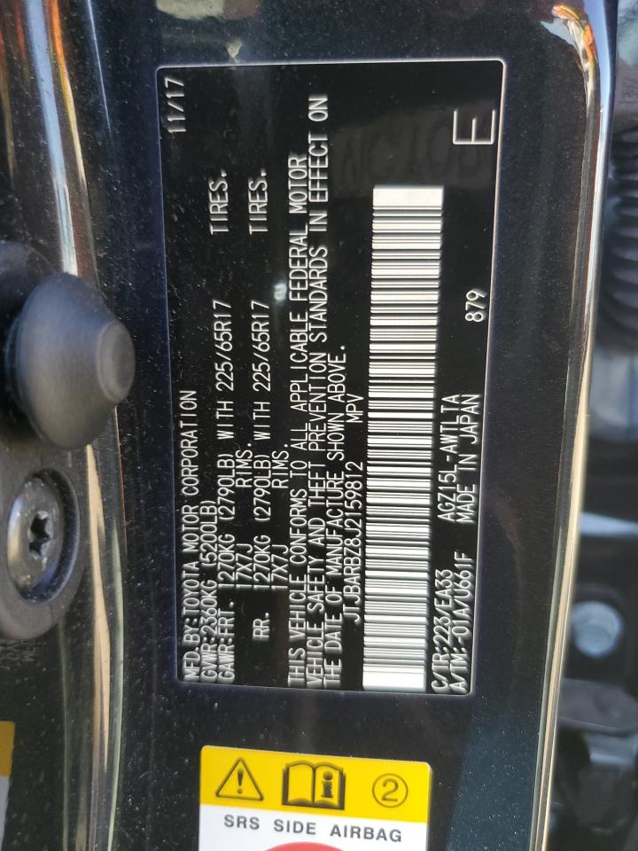 2018 Lexus Nx 300 Base VIN: JTJBARBZ8J2159812 Lot: 83971535