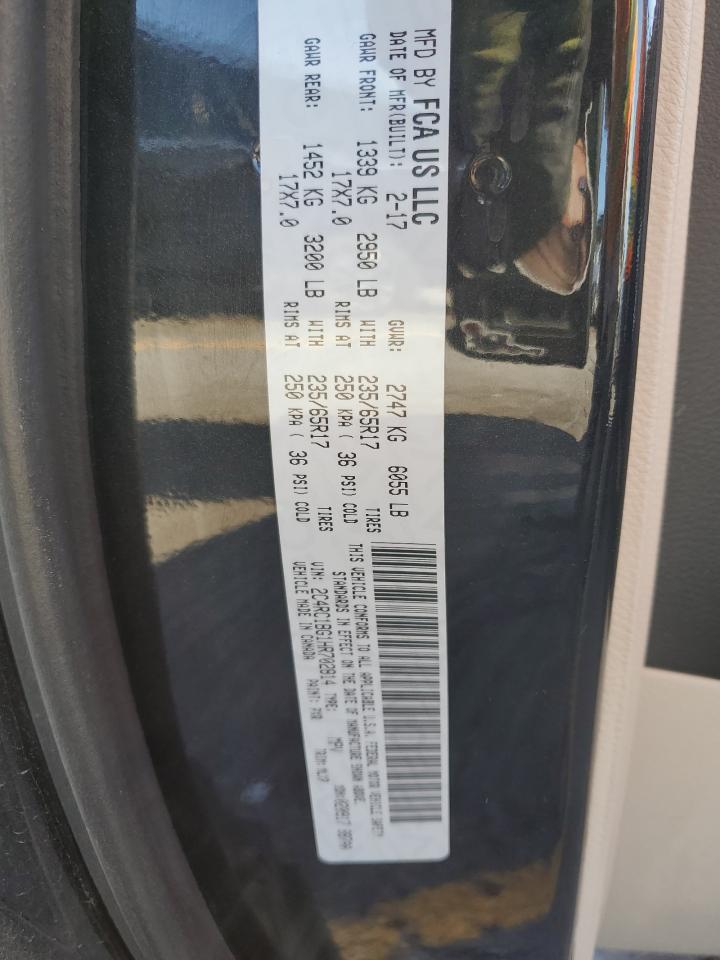 2017 Chrysler Pacifica Touring L VIN: 2C4RC1BG1HR702814 Lot: 72068535