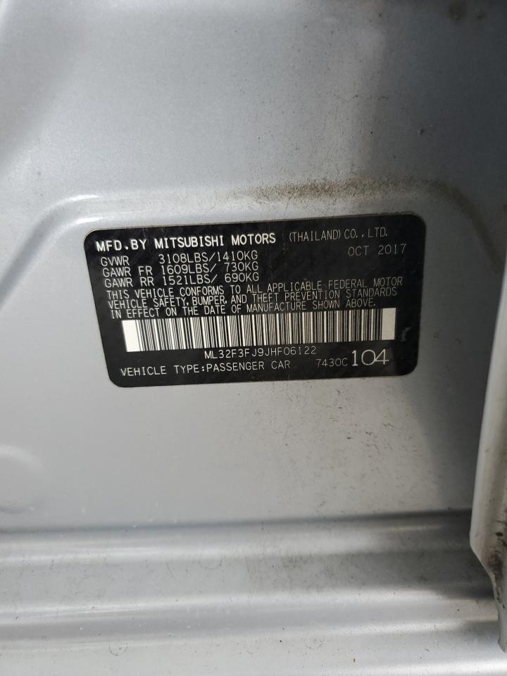 2018 Mitsubishi Mirage G4 Es VIN: ML32F3FJ9JHF06122 Lot: 84600885