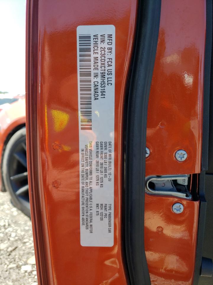 2021 Dodge Charger R/T VIN: 2C3CDXCT9MH531641 Lot: 82088995