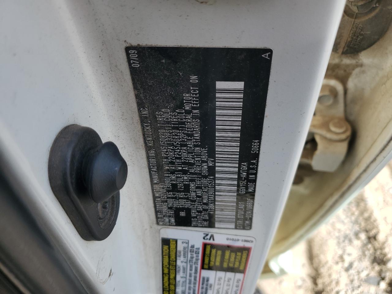 2009 Toyota Venza VIN: 4T3BK11AX9U015274 Lot: 80104835