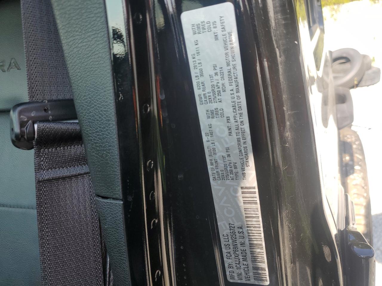2022 Jeep Wrangler Unlimited Sahara 4Xe VIN: 1C4JJXP69NW256727 Lot: 81369995
