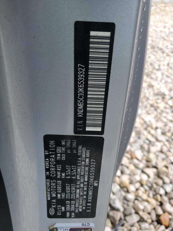 2019 Kia Sedona Lx VIN: KNDMB5C10K6539327 Lot: 81811685