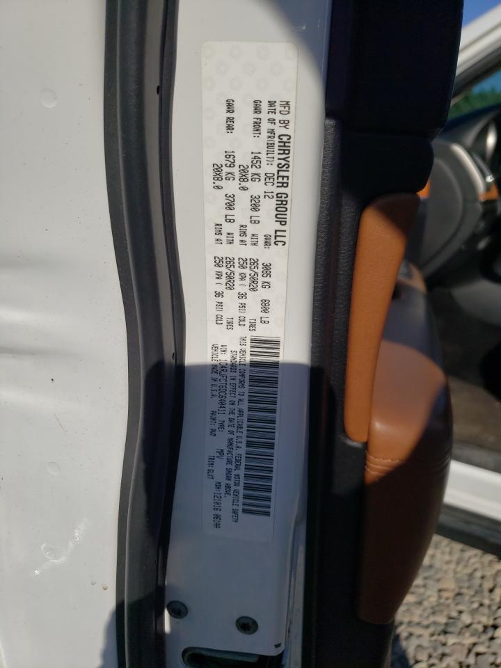 2013 Jeep Grand Cherokee Overland VIN: 1C4RJFCT6DC640411 Lot: 71705845