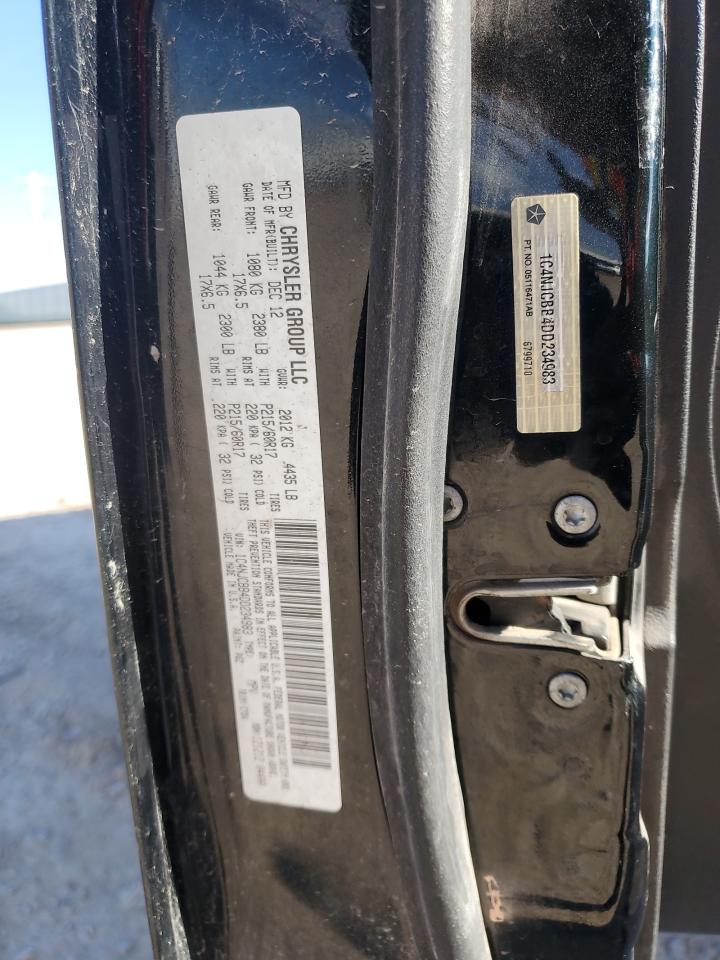 2013 Jeep Compass Sport VIN: 1C4NJCBB4DD234983 Lot: 84395325