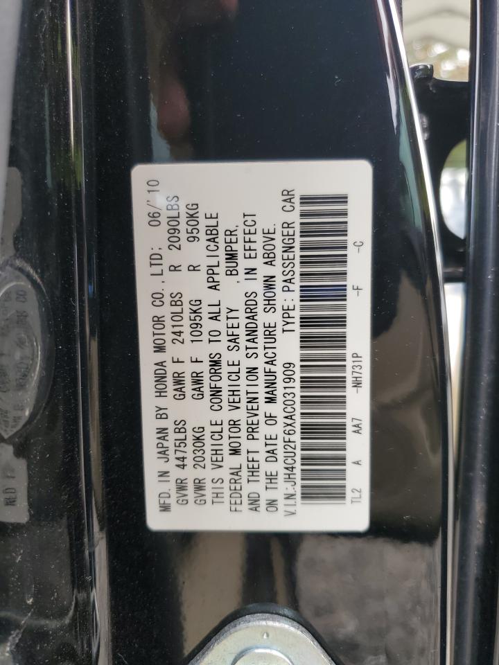 2010 Acura Tsx VIN: JH4CU2F6XAC031909 Lot: 81889155