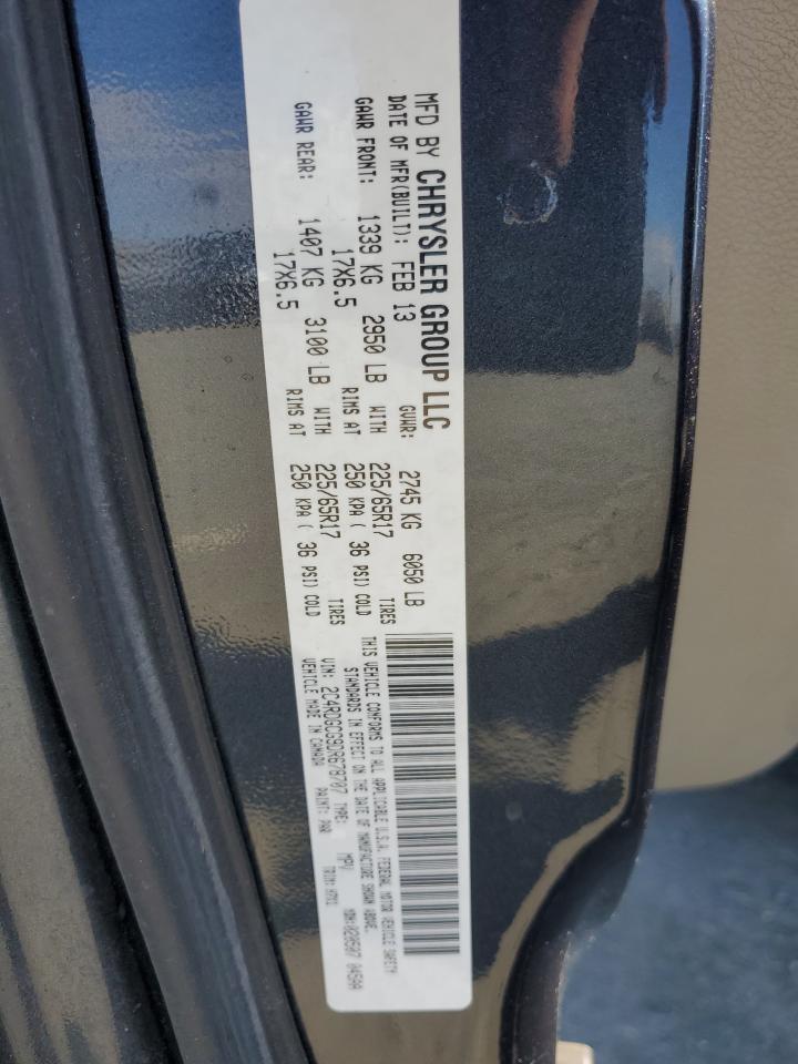 2013 Dodge Grand Caravan Sxt VIN: 2C4RDGCG9DR678707 Lot: 80993925