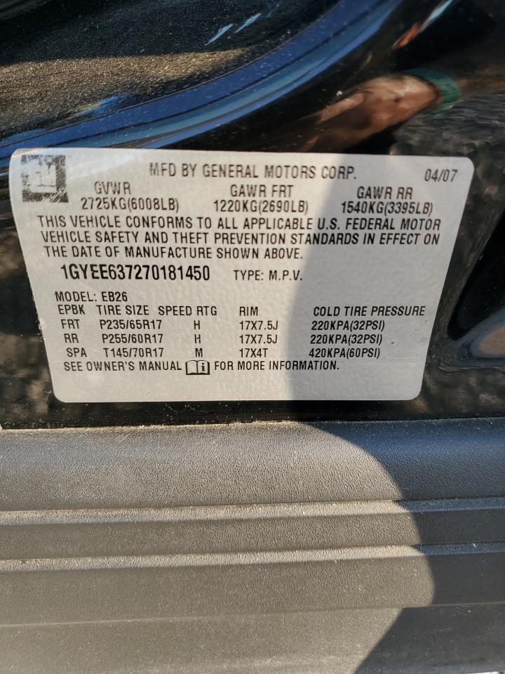 2007 Cadillac Srx VIN: 1GYEE637270181450 Lot: 81000275