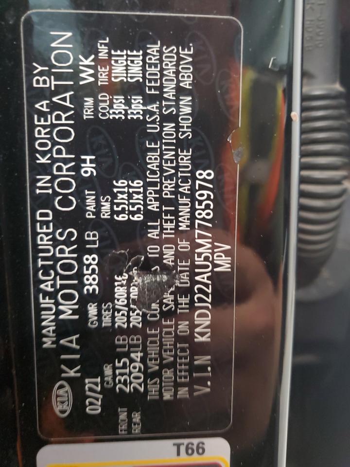 2021 Kia Soul Lx VIN: KNDJ22AU5M7785978 Lot: 80296485