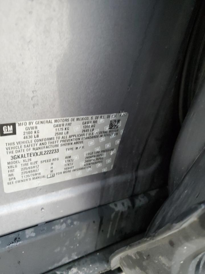 2018 GMC Terrain Sle VIN: 3GKALTEVXJL222233 Lot: 84403245