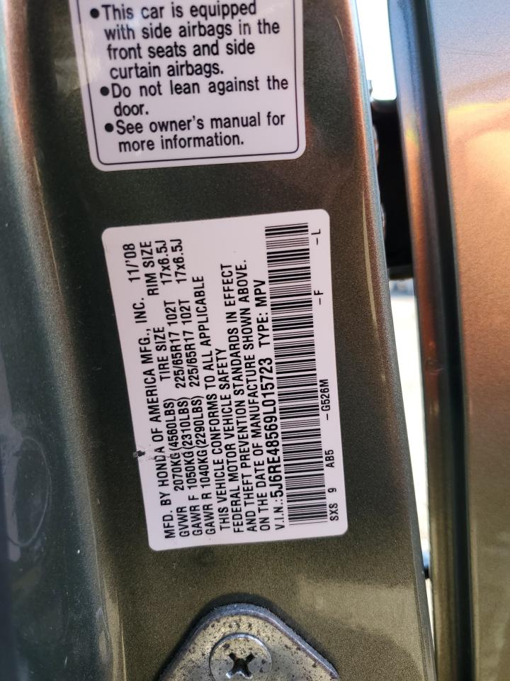 2009 Honda Cr-V Ex VIN: 5J6RE48569L015723 Lot: 80859355