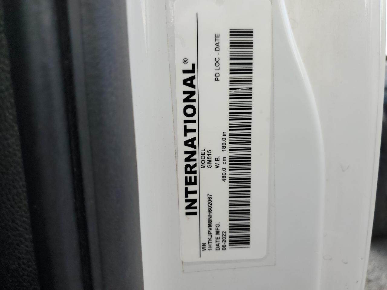 2022 Chevrolet Silverado Medium Duty VIN: 1HTKJPVM8NH602067 Lot: 80106855