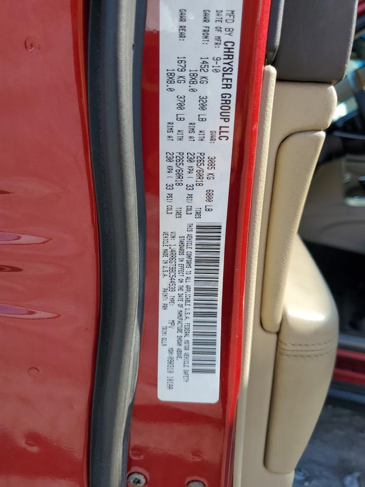 2011 Jeep Grand Cherokee Overland VIN: 1J4RR6GT9BC544539 Lot: 80166865