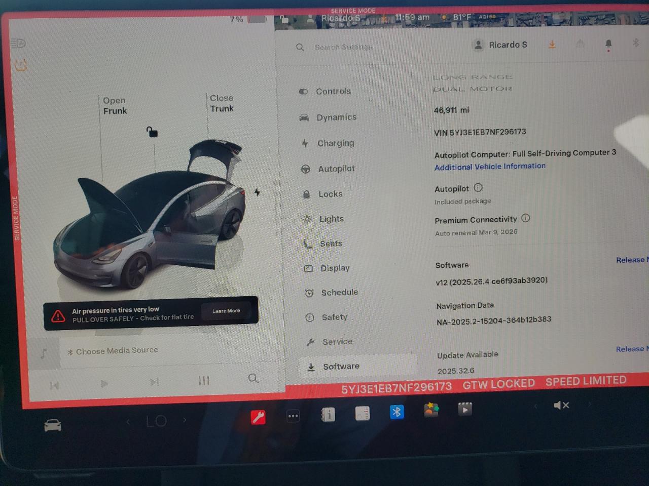 2022 Tesla Model 3 VIN: 5YJ3E1EB7NF296173 Lot: 83876205