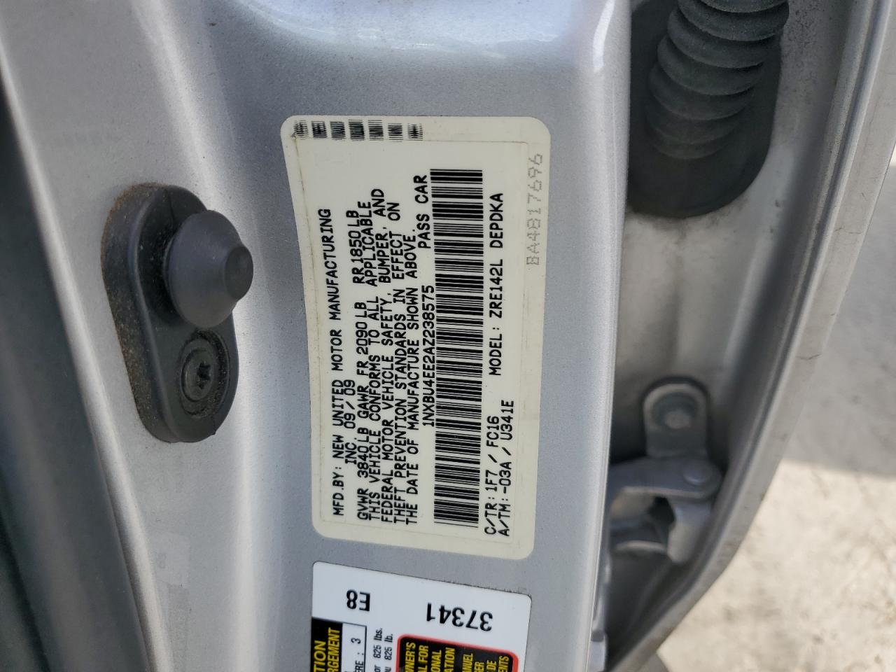 2010 Toyota Corolla Base VIN: 1NXBU4EE2AZ238575 Lot: 81693525