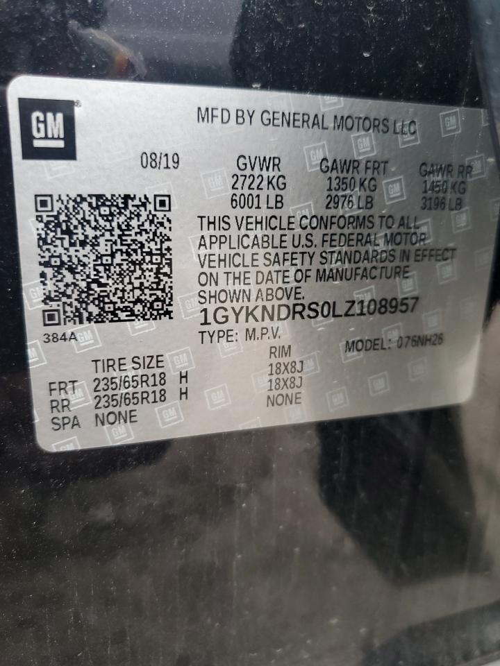 2020 Cadillac Xt5 Premium Luxury VIN: 1GYKNDRS0LZ108957 Lot: 82068785