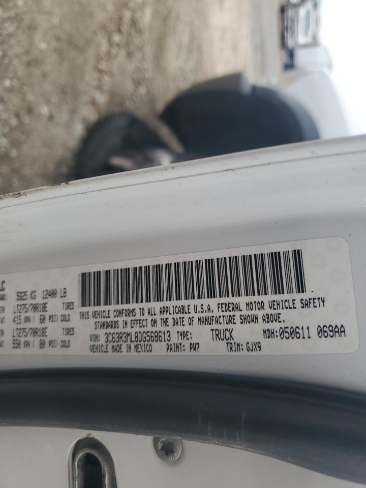 2013 Ram 3500 Laramie VIN: 3C63R3ML8DG568613 Lot: 71669775