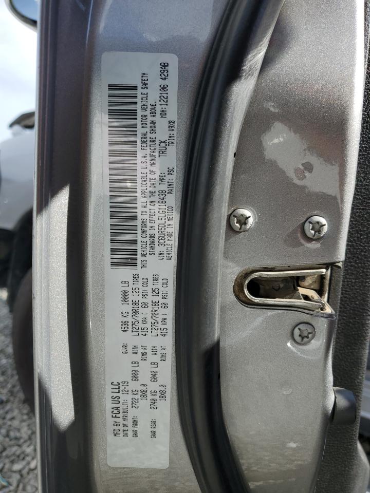 2020 Ram 2500 Big Horn VIN: 3C6UR5DL5LG116438 Lot: 71880155