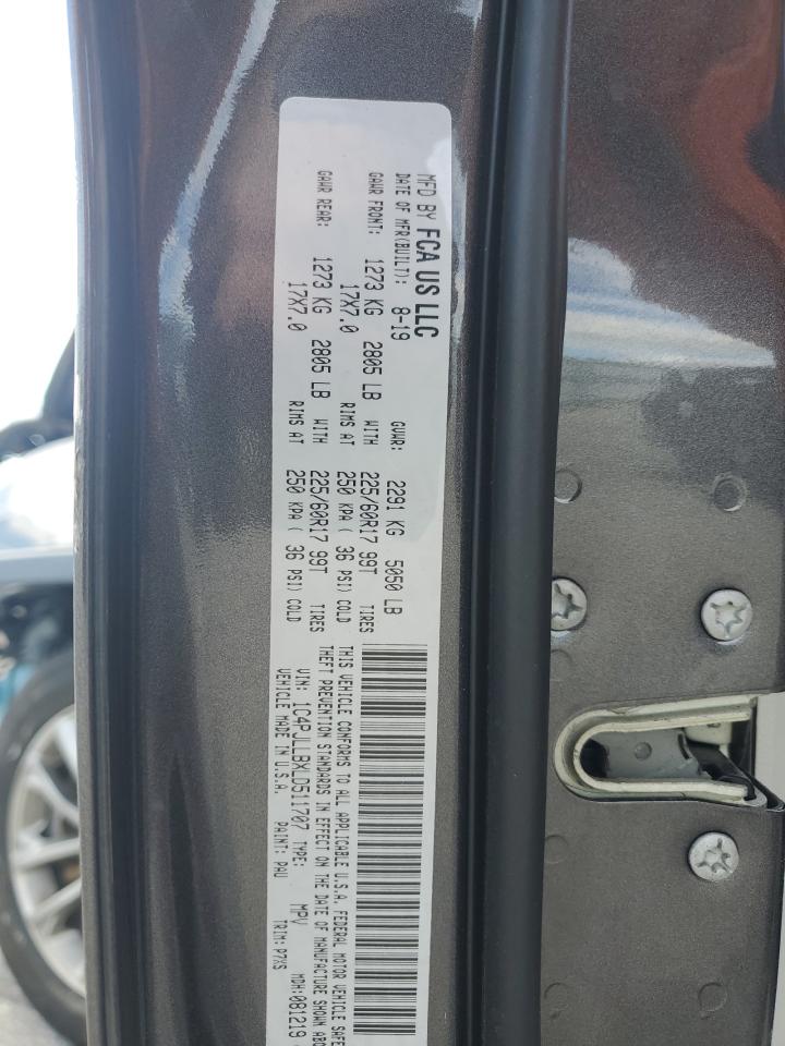 2020 Jeep Cherokee Latitude Plus VIN: 1C4PJLLBXLD511707 Lot: 71158395