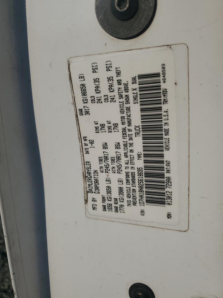 2002 Dodge Ram 1500 VIN: 1D7HA18N02S618695 Lot: 81014995