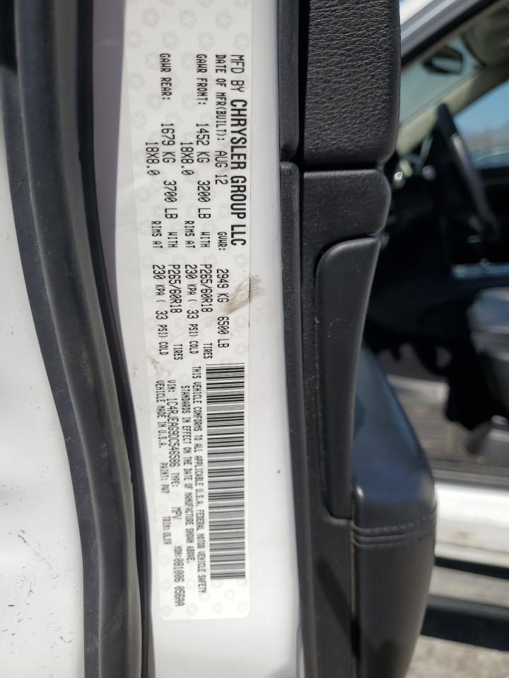 2013 Jeep Grand Cherokee Laredo VIN: 1C4RJEAG9DC546586 Lot: 72013525