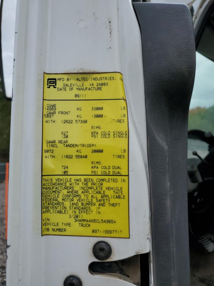 2012 International 4000 4300 VIN: 3HAMMAAN5CL549654 Lot: 81052375