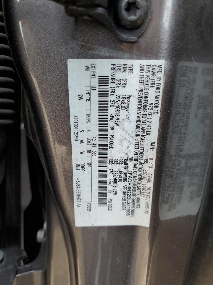 2013 Ford Focus Titanium VIN: 1FADP3N22DL231906 Lot: 81408625