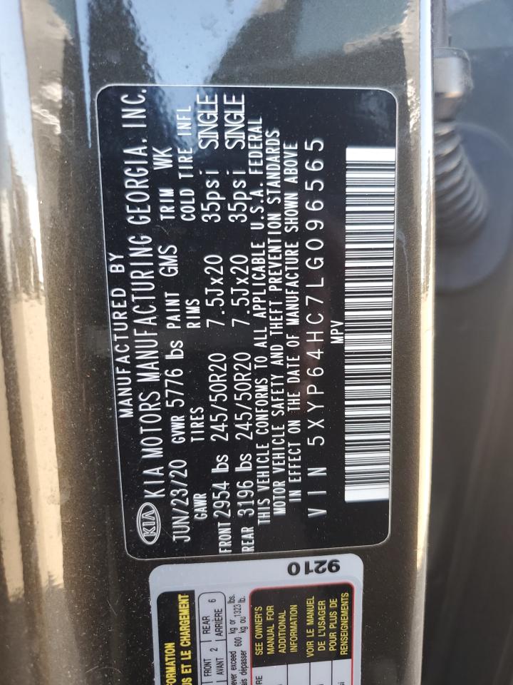 2020 Kia Telluride S VIN: 5XYP64HC7LG096565 Lot: 81012975