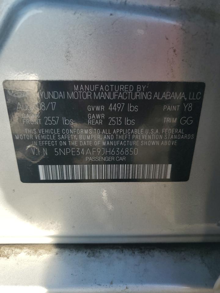 2018 Hyundai Sonata Sport VIN: 5NPE34AF9JH636850 Lot: 83965795