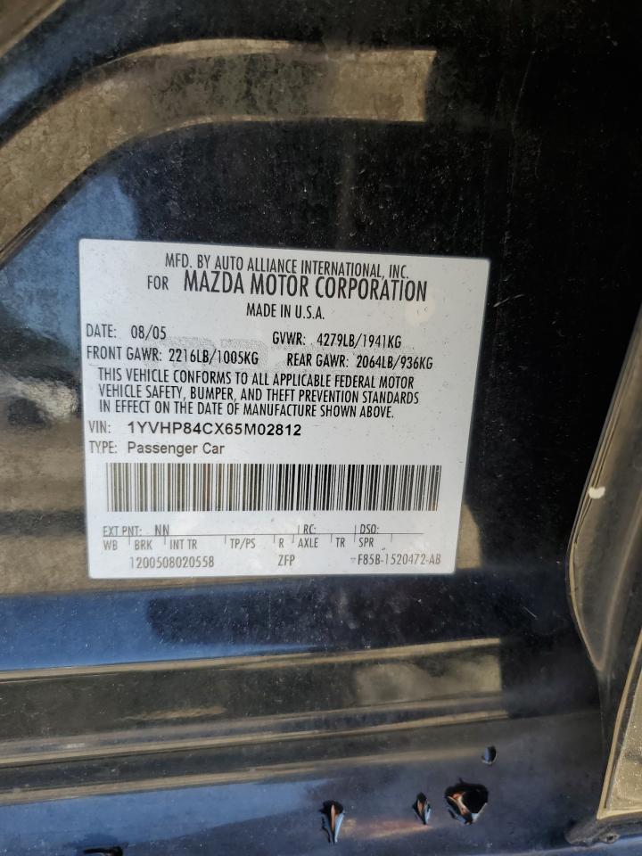2006 Mazda 6 I VIN: 1YVHP84CX65M02812 Lot: 81373865