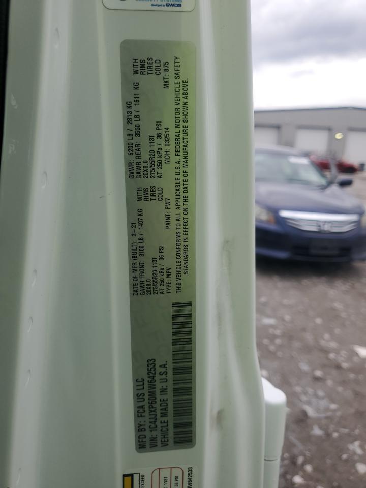 2021 Jeep Wrangler Unlimited Sahara 4Xe VIN: 1C4JJXP60MW642533 Lot: 83864685