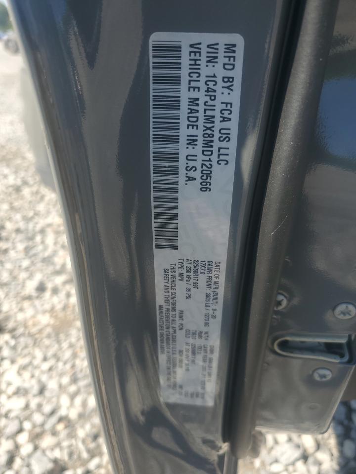 2021 Jeep Cherokee Latitude Lux VIN: 1C4PJLMX8MD120566 Lot: 81389095