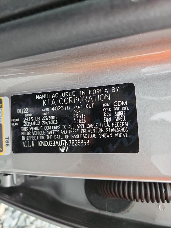 2022 Kia Soul Lx VIN: KNDJ23AU7N7826358 Lot: 82029525