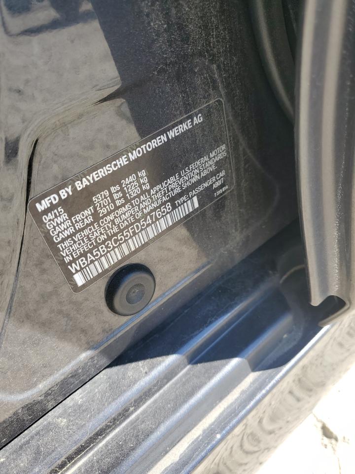 2015 BMW 535 Xi VIN: WBA5B3C55FD547658 Lot: 70954135