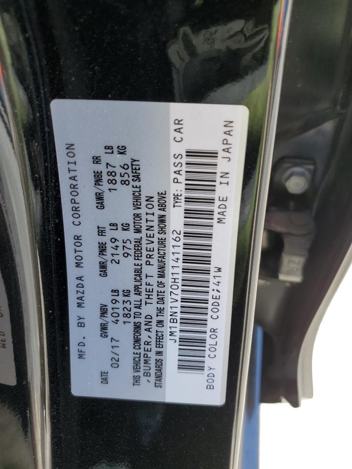 2017 Mazda 3 Touring VIN: JM1BN1V70H1141162 Lot: 82131545