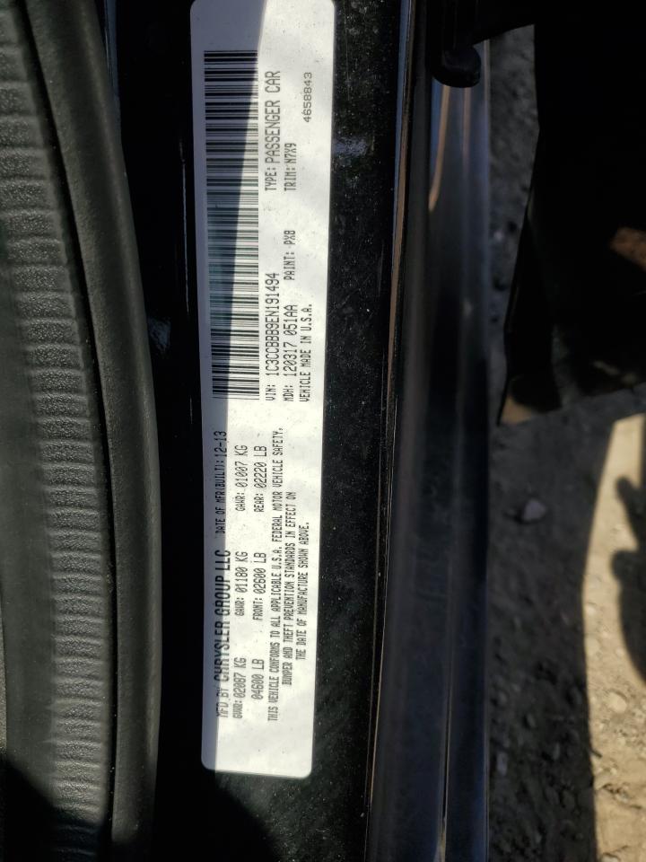 2014 Chrysler 200 Touring VIN: 1C3CCBBB9EN191494 Lot: 72003185