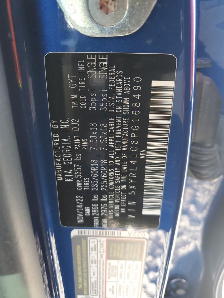 2023 Kia Sorento S VIN: 5XYRL4LC3PG168490 Lot: 81933105