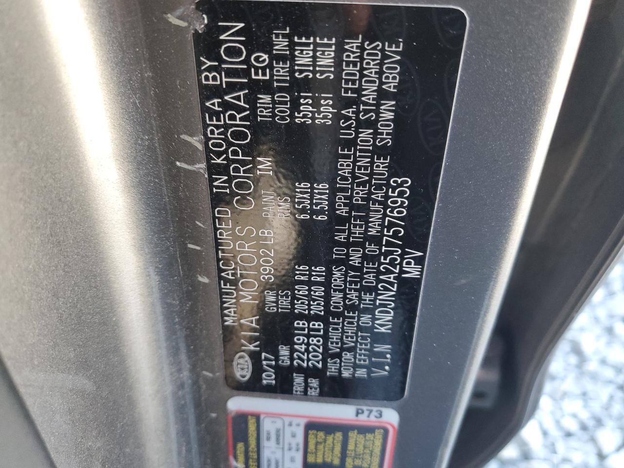 2018 Kia Soul VIN: KNDJN2A25J7576953 Lot: 81929205